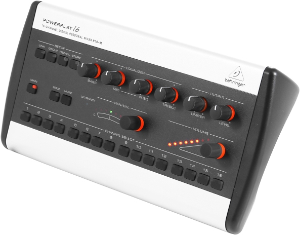 The Behringer P16-M 16 Channel Personal Mixer Station