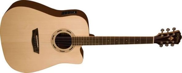 The Washburn WD015SCE Dreadnought Acoustic Guitar